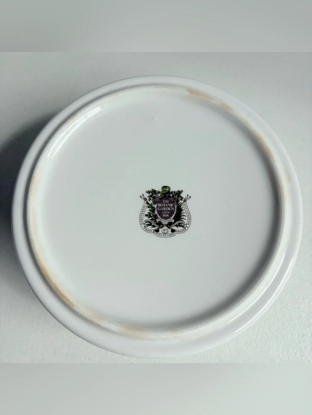 Vintage Portmerion Botanic Garden Rhododendron 7 Inch Round Serving Soufflé Bowl